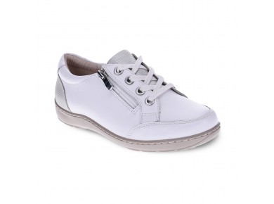Scholl Wombat Zip Sneaker - White sz 39
